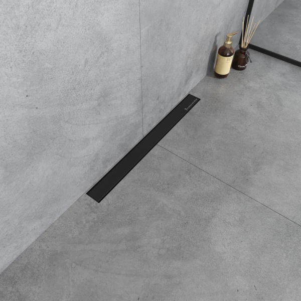 Душевой лоток Boheme Premium Linear 60 см, черный