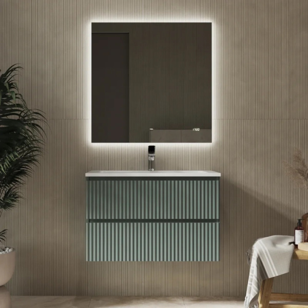 Тумба с раковиной RAVAL Coste 80 зеленая Тумба с раковиной RAVAL Coste 80 зеленая