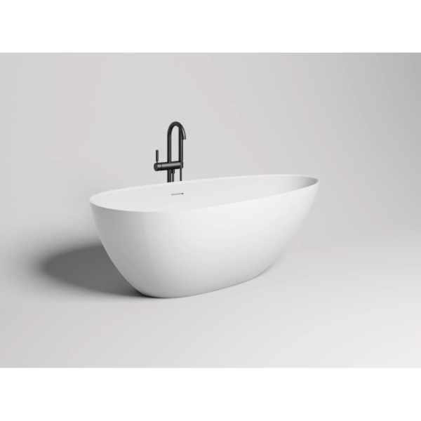 Ванна из искусственного камня Salini Paola Basso Solix S-Stone 160x80 белая матовая, с донным клапаном Ванна из искусственного камня Salini Paola Basso Solix S-Stone 160x80 белая матовая, с донным клапаном