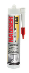 Герметик силиконовый Универсальный Hauser UNI бесцветный (260 мл;24шт)