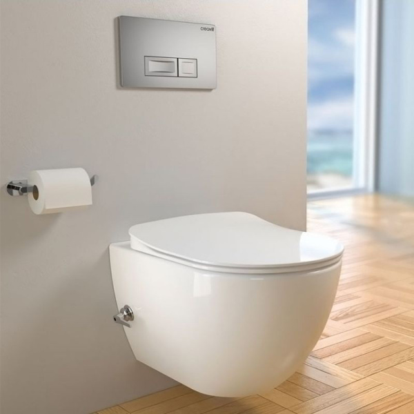 Унитаз подвесной Creavit Free FE322-34CB00E-0002 безободковый с биде