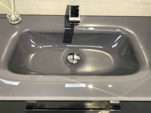 Раковина стеклянная 1200 Графит Accord Caprigo OW15-2215-R810