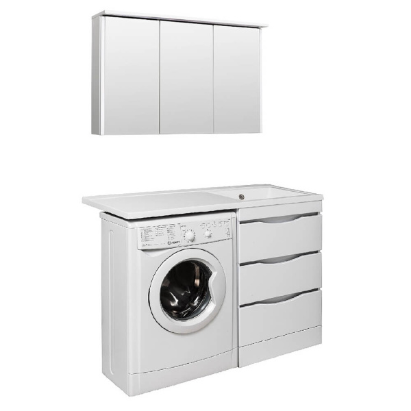 Тумба с раковиной Runo Орион УТ000003442+00-00001025 120 см правая