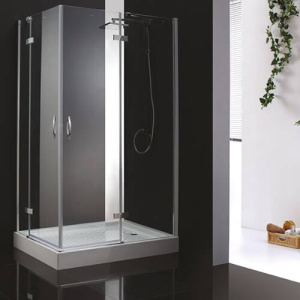 Душевой уголок Cezares Bergamo BERGAMO-W-AH-2-120/100-C-Cr-R 120x100 профиль хром, прозрачное стекло