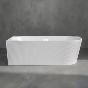 Акриловая ванна AVS Селена 170x80 L белая рифленая, с донным клапаном