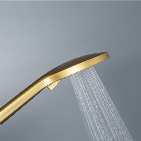 Душевая стойка AVS Pulse брашированное золото