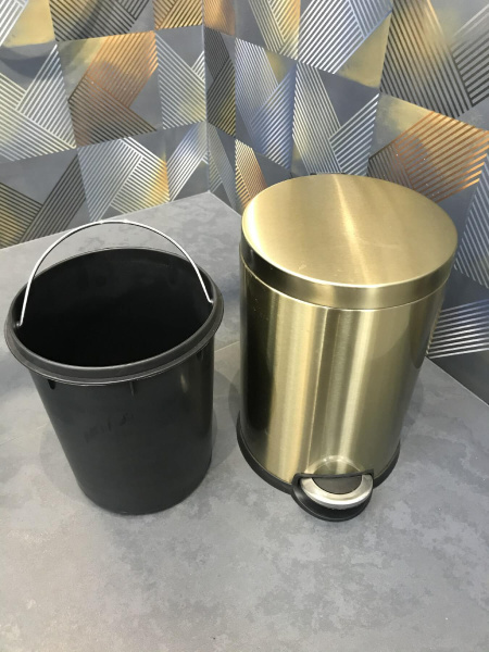 Ведро для мусора бронзовое 8 л CLASSIC R-25(8)