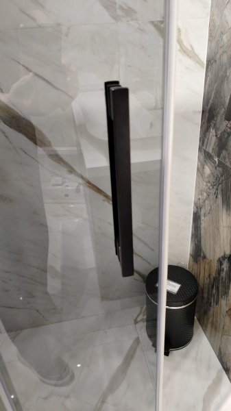 Душевой уголок Radaway Idea 10115120-54-01R + 10117070-01-01 120х70 профиль черный, прозрачное стекло