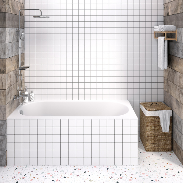 Ванна из искусственного камня Aqua de Marco Верона 170x75 белая матовая, с ножками Ванна из искусственного камня Aqua de Marco Верона 170x75 белая матовая, с ножками