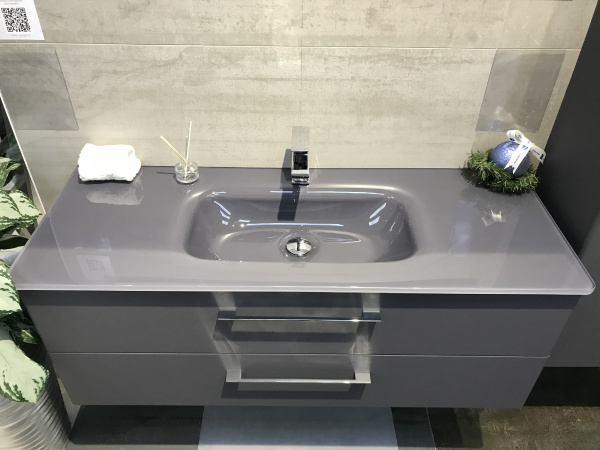 Раковина стеклянная 1200 Графит Accord Caprigo OW15-2215-R810