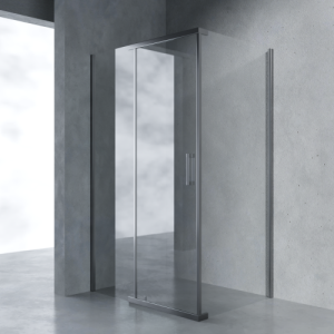 Душевой уголок AVS Фаворит 120x100 см профиль оружейная сталь, стекло прозрачное