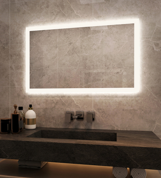 Зеркало с подсветкой AVS Жасмин 80x60 см, антипар