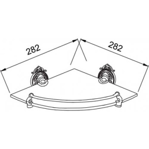 Полка угловая Hayta 13910-1 Полка угловая Hayta 13910-1