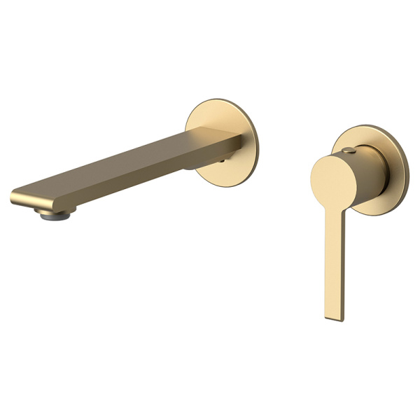 Смеситель для раковины AVS Elegant с внутренней частью, брашированное золото