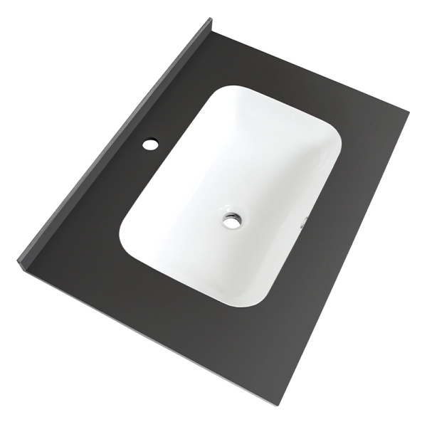 Раковина мебельная AVS Шарм 80x56 белая/черная