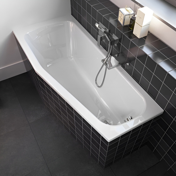 Акриловая ванна RIHO Amalfi 160х70 R белая с ножками Акриловая ванна RIHO Amalfi 160х70 R белая с ножками
