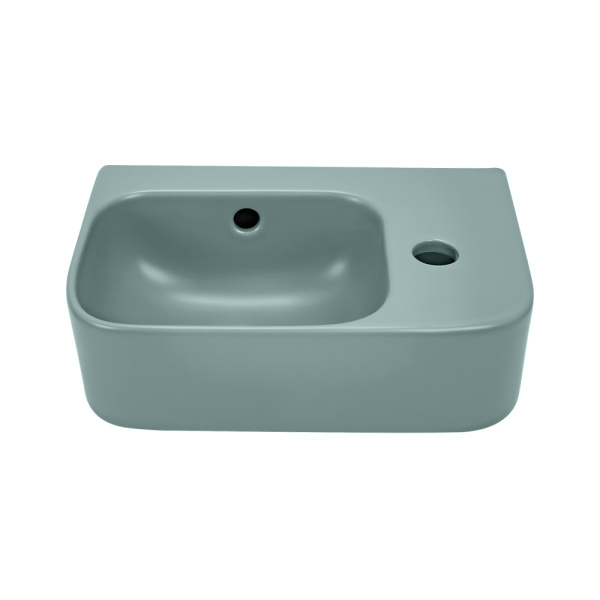 Рукомойник AVS Грэйс 37x25 L, зеленый матовый