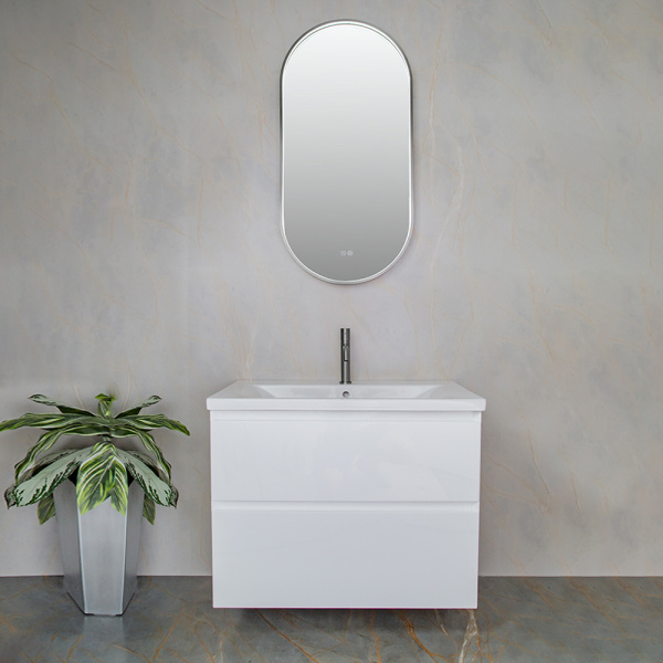 Зеркало с подсветкой AVS AG 50x100 см, антипар, оружейная сталь