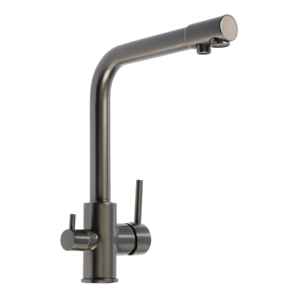 Смеситель для кухни Accoona A5179ST-4 Оружейная сталь
