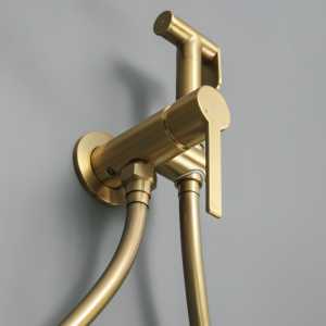 Гигиенический душ со смесителем AVS Elegant брашированное золото Гигиенический душ со смесителем AVS Elegant брашированное золото