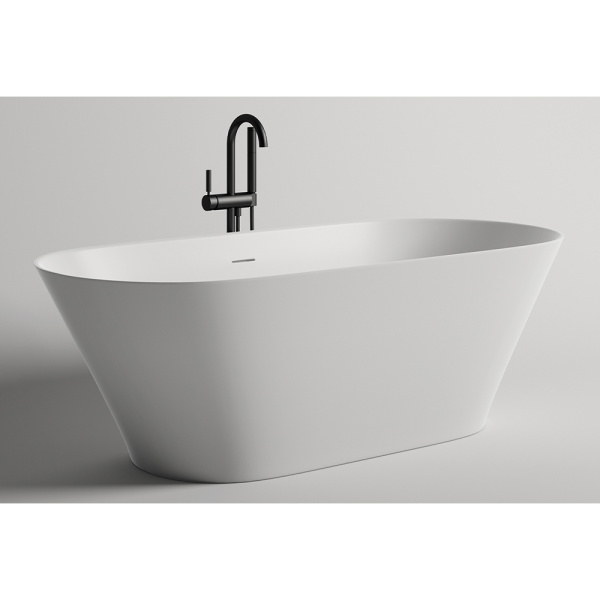 Ванна из искусственного камня Salini Mona S-Sense 180x80 белая с донным клапаном Ванна из искусственного камня Salini Mona S-Sense 180x80 белая с донным клапаном