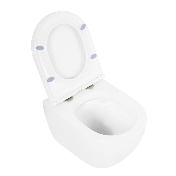 Унитаз подвесной Cezares Stylus CZR-6601-TH-TOR безободковый, белый