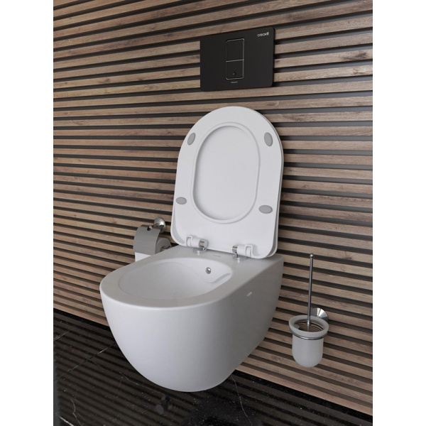 Унитаз подвесной Creavit Free FE322-00CB00E-0000 безободковый с биде 