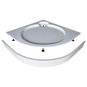 Поддон литьевой R550 выс+съемн панель+ножки Deluxe 100*100*16 R-White GuteWetter Поддон литьевой R550 выс+съемн панель+ножки Deluxe 100*100*16 R-White GuteWetter