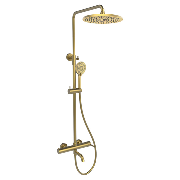 Душевая стойка AVS Slimmer брашированное золото