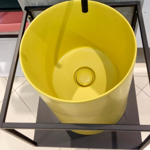 Раковина с металлической консолью Galassia 7305OC+2081NE Раковина с металлической консолью Galassia 7305OC+2081NE