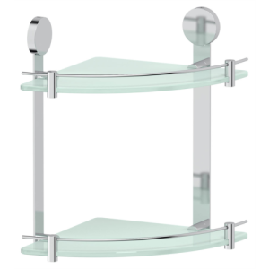 Полка стеклянная угловая двойная Harmonie Artwelle HAR 040 Полка стеклянная угловая двойная Harmonie Artwelle HAR 040