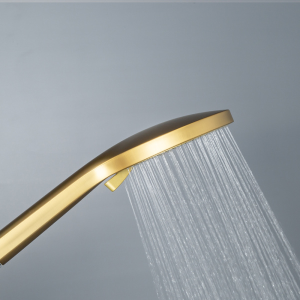 Душевая стойка AVS Pulse брашированное золото
