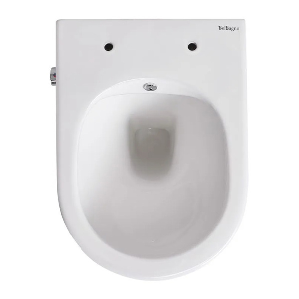 Унитаз подвесной BelBagno Uno BB3105CHR-BS/SC безободковый, белый