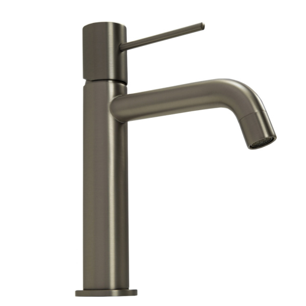 Смеситель для раковины AVS Slimmer оружейная сталь