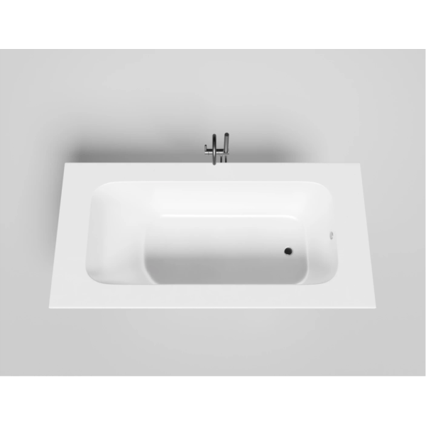 Ванна из искусственного камня Salini Orlando Vasta S-Sense 190х100 белая матовая, с ножками