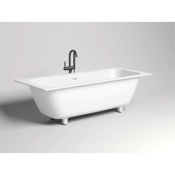 Ванна из искусственного камня Salini ORLANDO Axis Kit S-Stone 180x80 белая, с ножками и донным клапаном Ванна из искусственного камня Salini ORLANDO Axis Kit S-Stone 180x80 белая, с ножками и донным клапаном