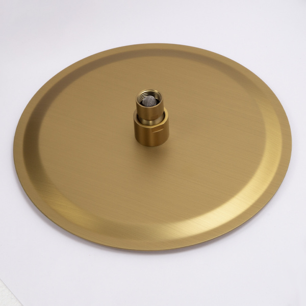 Душевой комплект AVS Luxury 3в1 круглый, брашированное золото