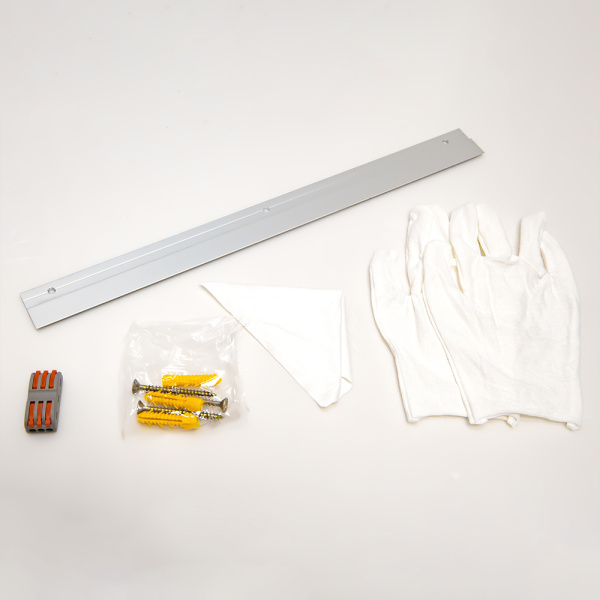 Зеркало с подсветкой AVS AZ 80 см, антипар, оружейная сталь