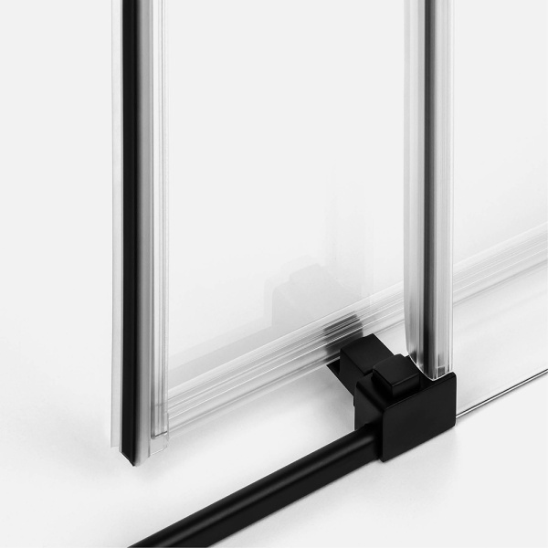 Душевой уголок New Trendy Prime Black 110х90 R профиль черный матовый, стекло прозрачное Душевой уголок New Trendy Prime Black 110х90 R профиль черный матовый, стекло прозрачное