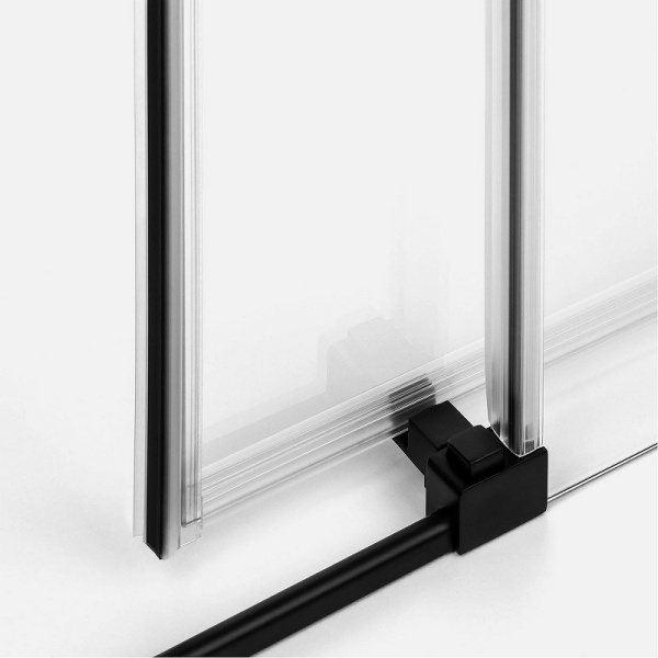 Душевой уголок New Trendy Prime Black 120х100 R профиль черный матовый, стекло прозрачное Душевой уголок New Trendy Prime Black 120х100 R профиль черный матовый, стекло прозрачное
