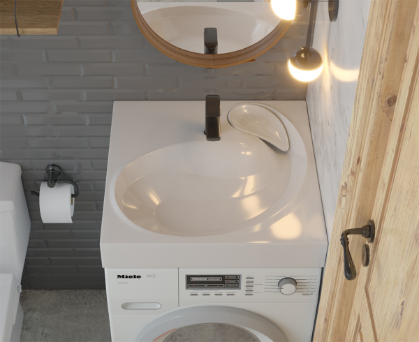 Раковина Madera Buta 4627173210348 60x60 белая с кронштейнами