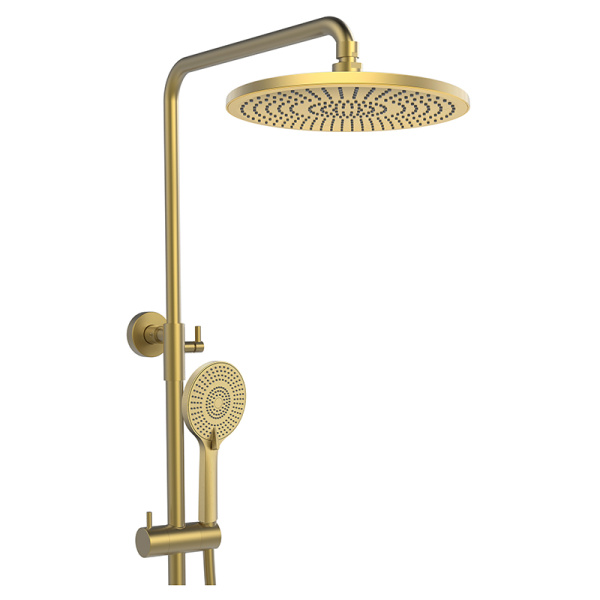 Душевая стойка AVS Slimmer брашированное золото