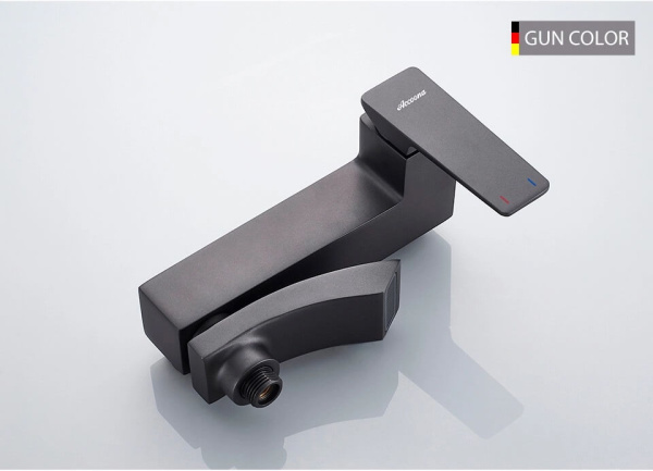 Смеситель для ванны с душем Accoona A63124AT графит матовый