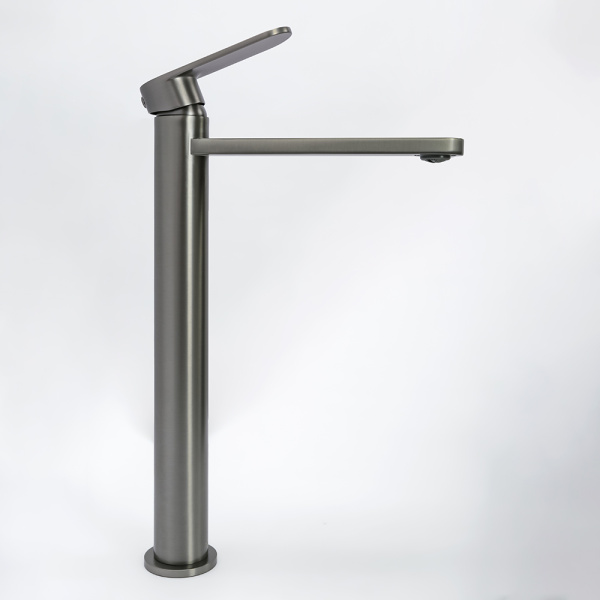 Смеситель для раковины AVS Beauty высокий, оружейная сталь