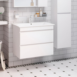 Тумба с раковиной Runo Манхэттен 00-00001047+00-00001022 75 см