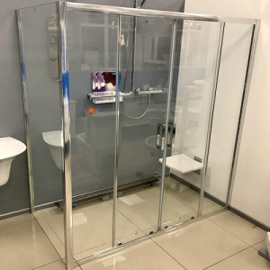 Душевой уголок AVS Квант макс 150x100 профиль хром, стекло прозрачное