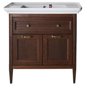 Тумба с раковиной ASB-Woodline Гранда 85 антикварный орех