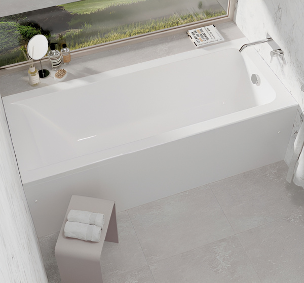 Акриловая ванна ALBA SPA Merry 170x70 белая, без ножек Акриловая ванна ALBA SPA Merry 170x70 белая, без ножек