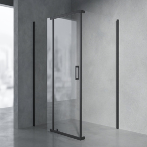 Душевой уголок AVS Фаворит 100х100 профиль черный матовый, стекло прозрачное