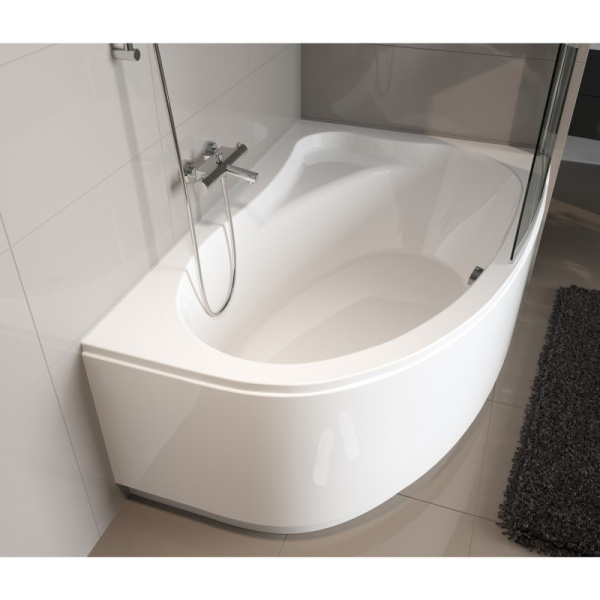 Акриловая ванна Riho Lyra 170х110 L белая, с ножками и экраном Акриловая ванна Riho Lyra 170х110 L белая, с ножками и экраном